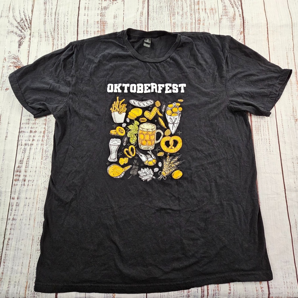 Oktoberfest Gildan Black Short Sleeve Cotton T-Shirt Men's XL